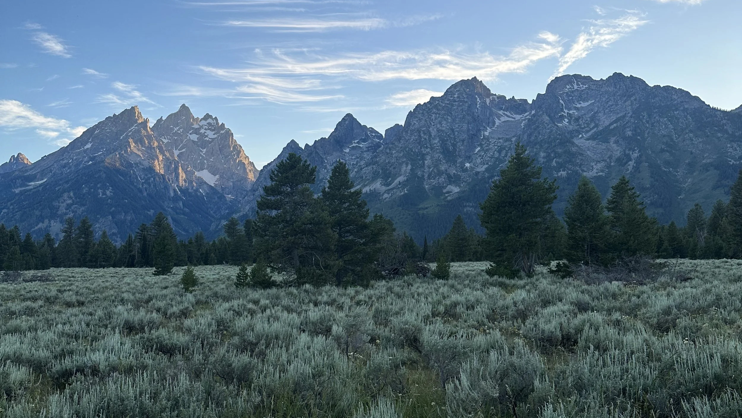 Teton mountain landscape — Jackson Hole, Wyoming